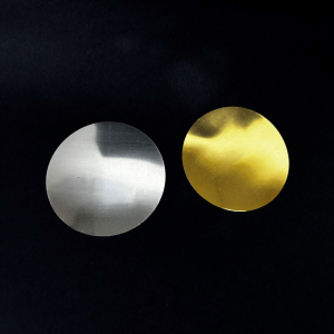 platinum sputtering target and gold sputtering target for thin film deposition