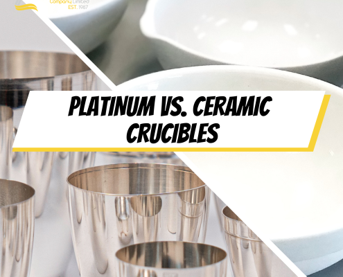 Platinum vs ceramic crucibles